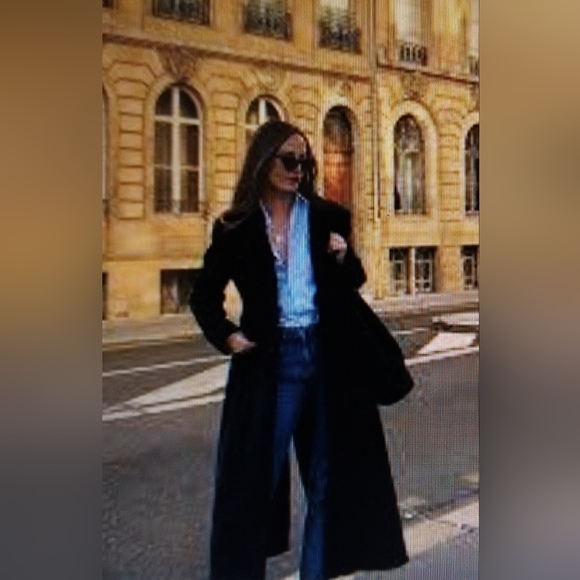 Black Wool Overcoat - Picture 1 of 12